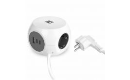 ACT Stekkerdoos kubus 3 type F /30W /USB-C/A / 1.5M