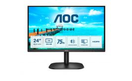 MON AOC 23.8 F-HD / VGA / DVI / VESA / Black RENEWED